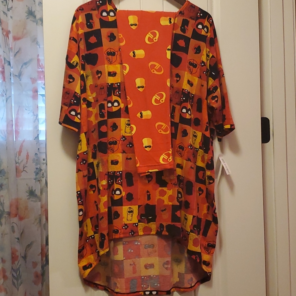 LuLaRoe Disney Pixar Incredibles Irma Legging SET